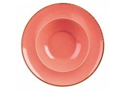 Seasons Coral Pasta Plate